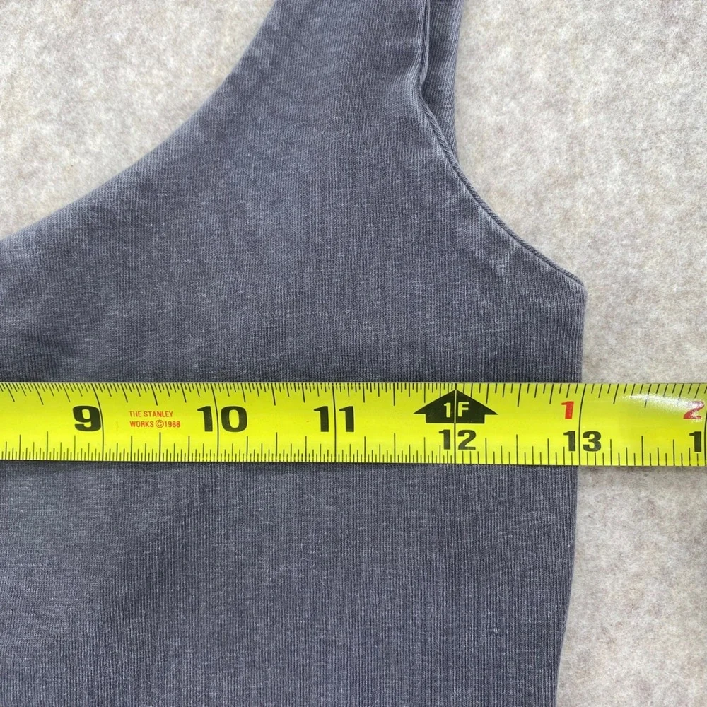 Shortie Bodysuit XS Grey Mineral Wash Urban Outfitters